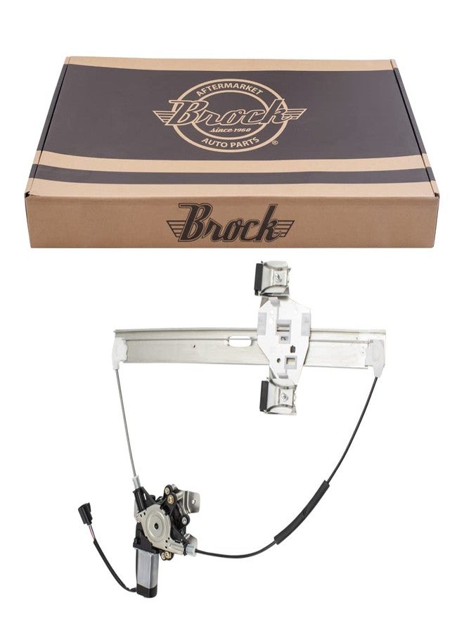 Brock Window Regulator w/Motor for 2003-2009 H2 Rear 15771355 Left HU1550100 - Image 1